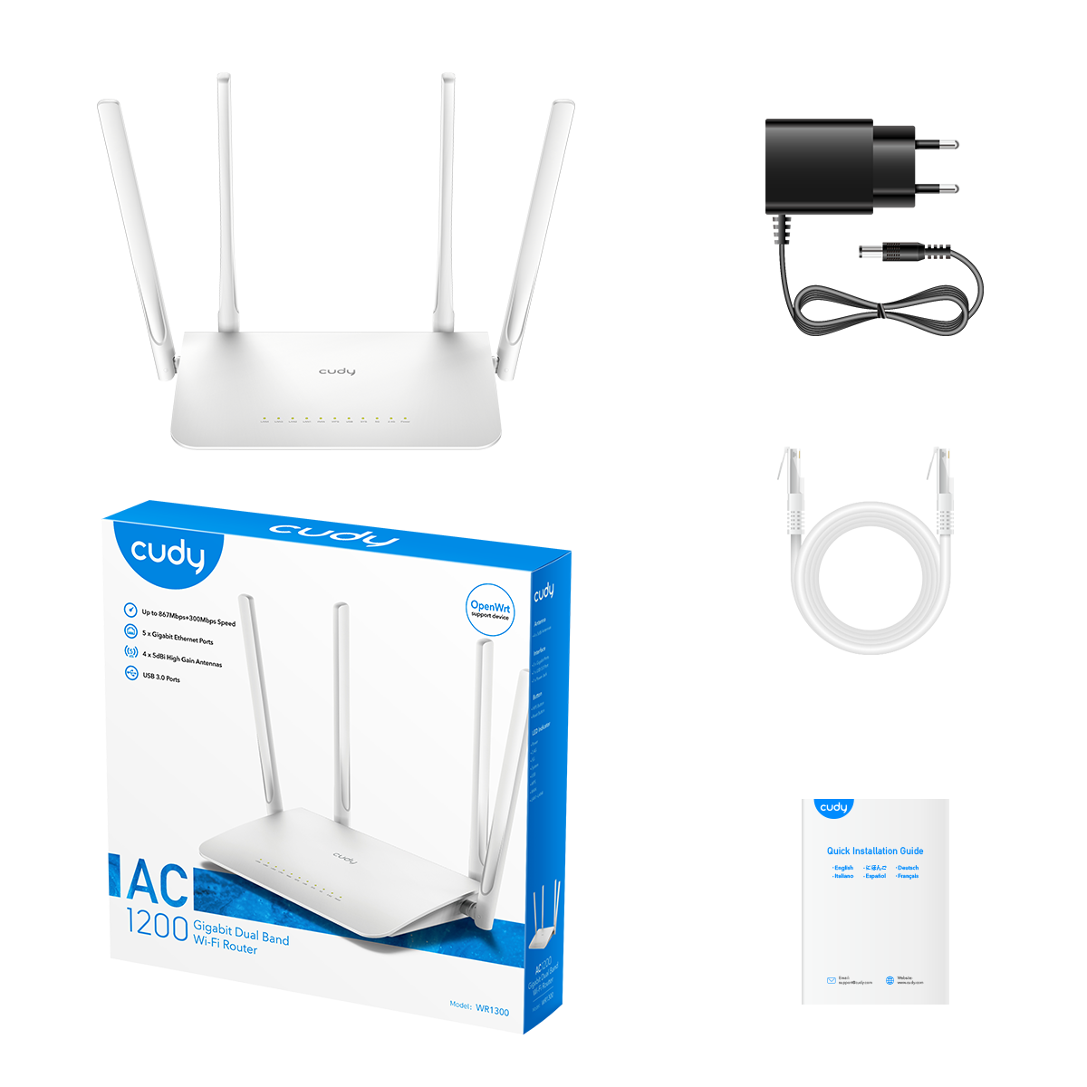 AC1200 Gigabit Mesh Wi-Fi Router